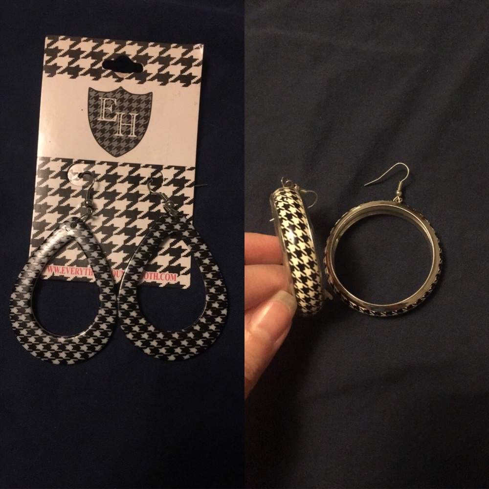 Houndstooth Earrings